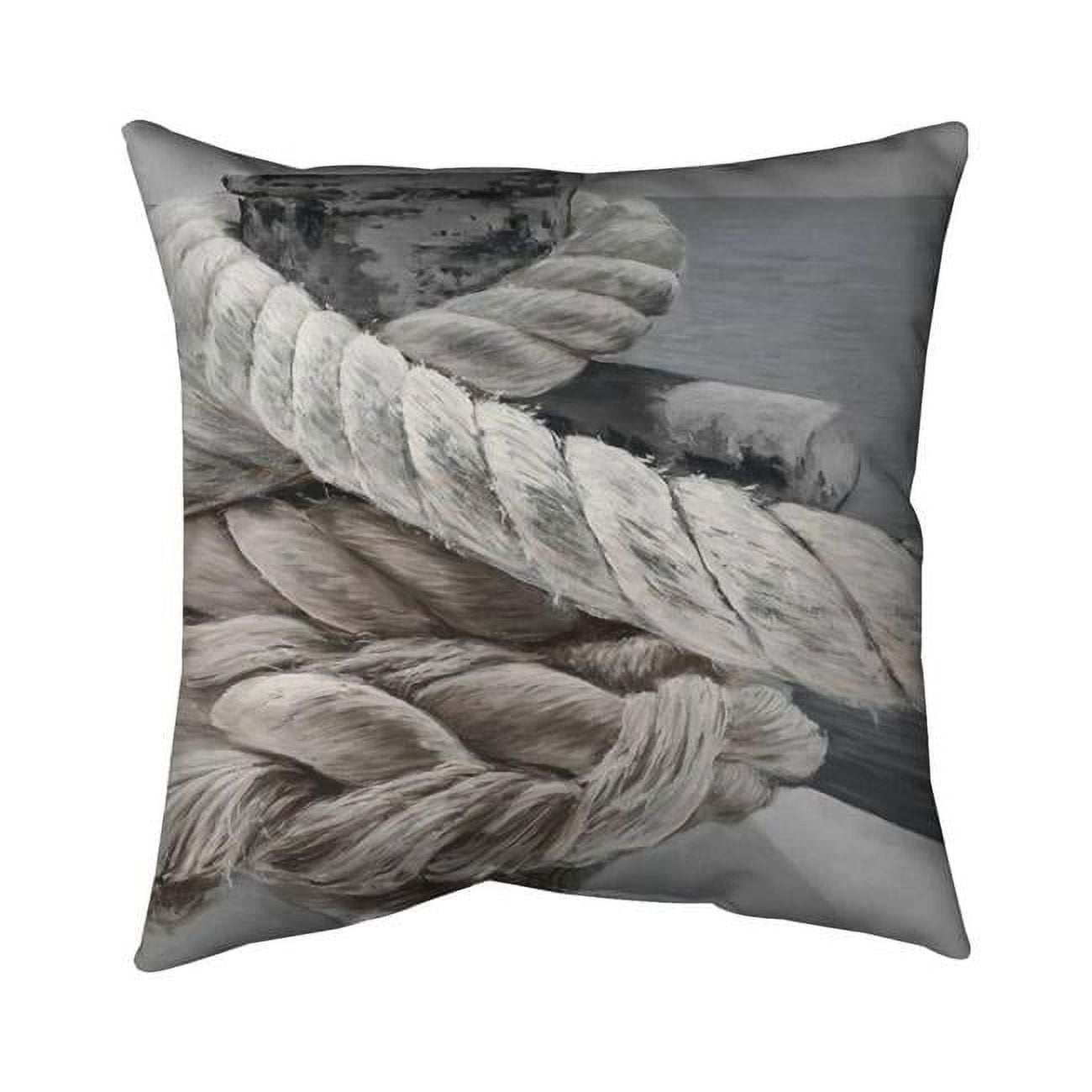 20 x 20 in. Twisted Boat Rope-Double Sided Print Indoor Pillow