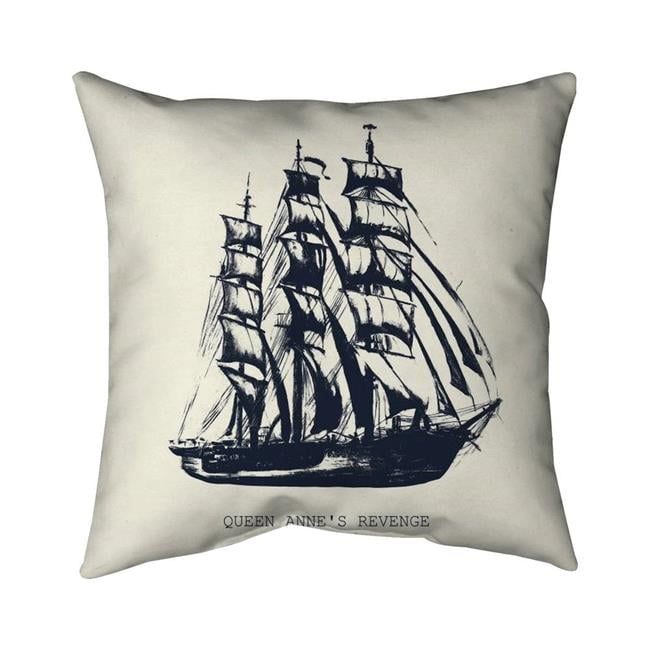 20 x 20 in. Old Boat-Double Sided Print Indoor Pillow