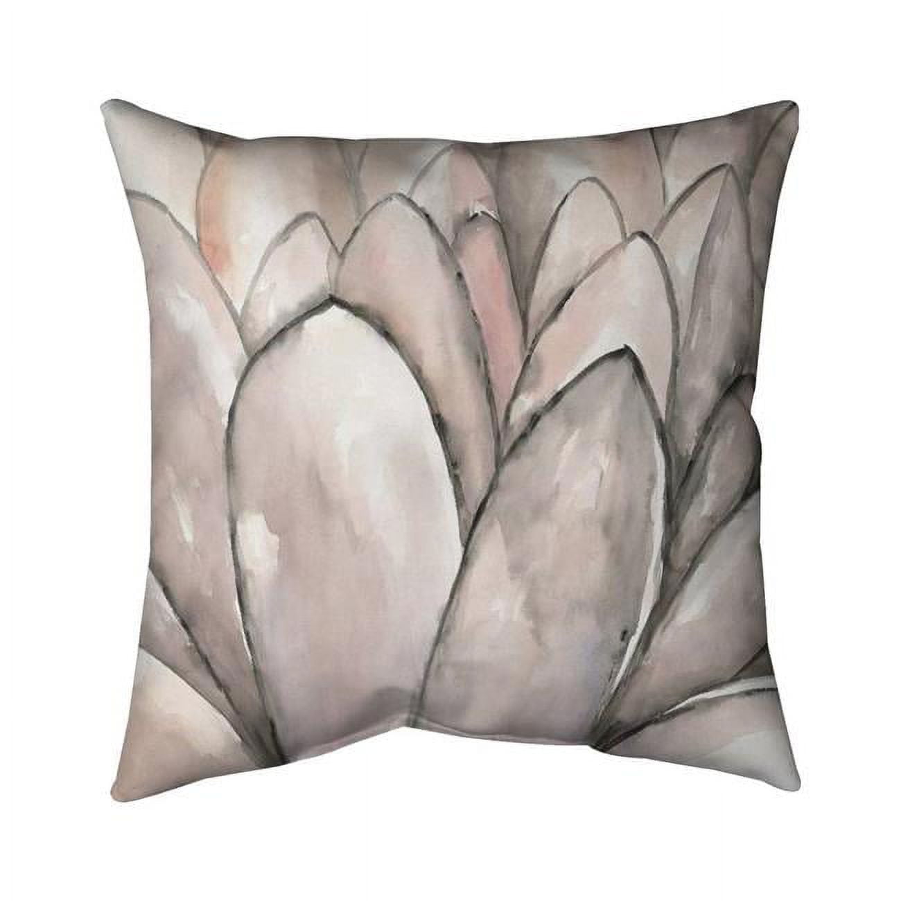 20 x 20 in. Blush Pink Flower-Double Sided Print Indoor Pillow