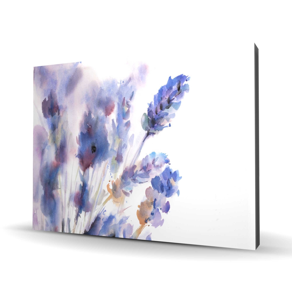 C1RC3648IQMD88 36 x 48 in. Watercolor Lavender Flowers Canvas - Office Botanical Decor