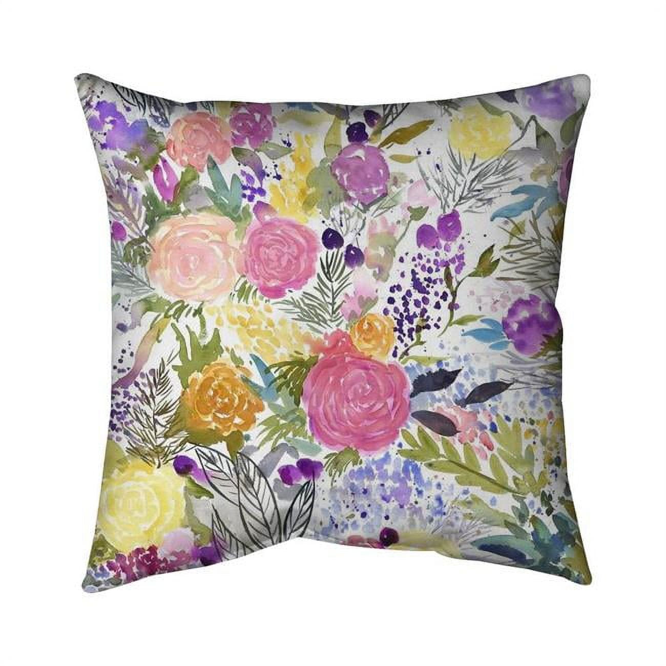 20 x 20 in. Bundle of Flowers-Double Sided Print Indoor Pillow