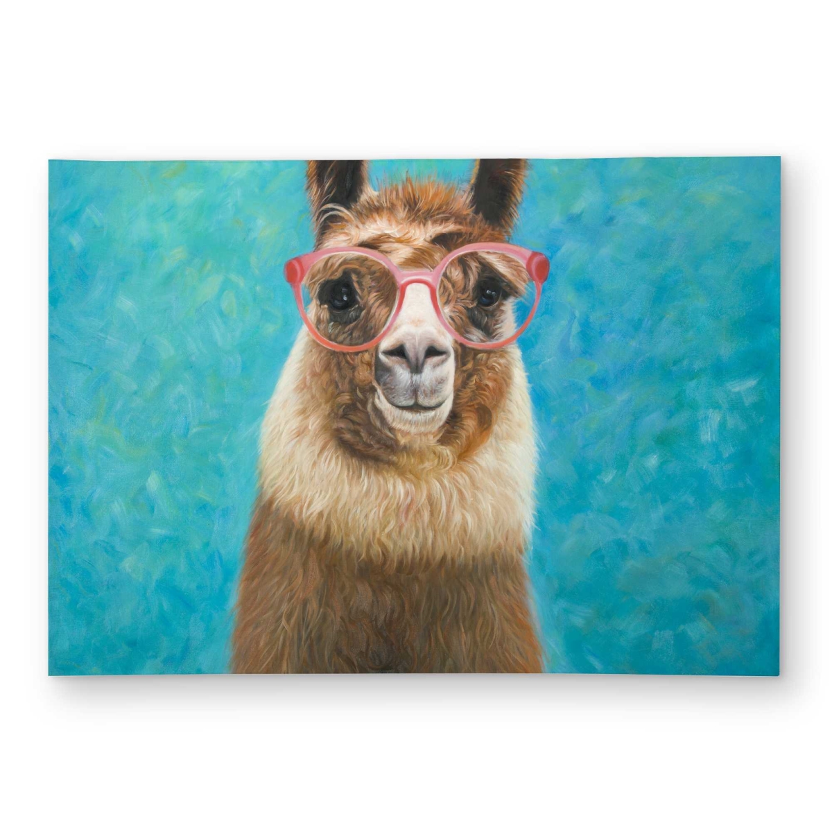 C1ROAR57UUB8GF 5 x 7 ft. Lovable Llama Outdoor Rectangle Area Rug - Farm Animals Home Decor