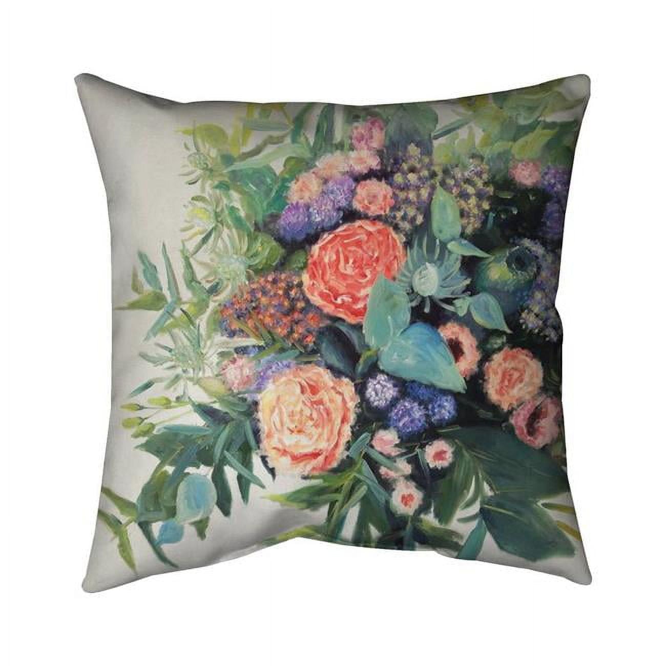 20 x 20 in. Flowers Melody-Double Sided Print Indoor Pillow