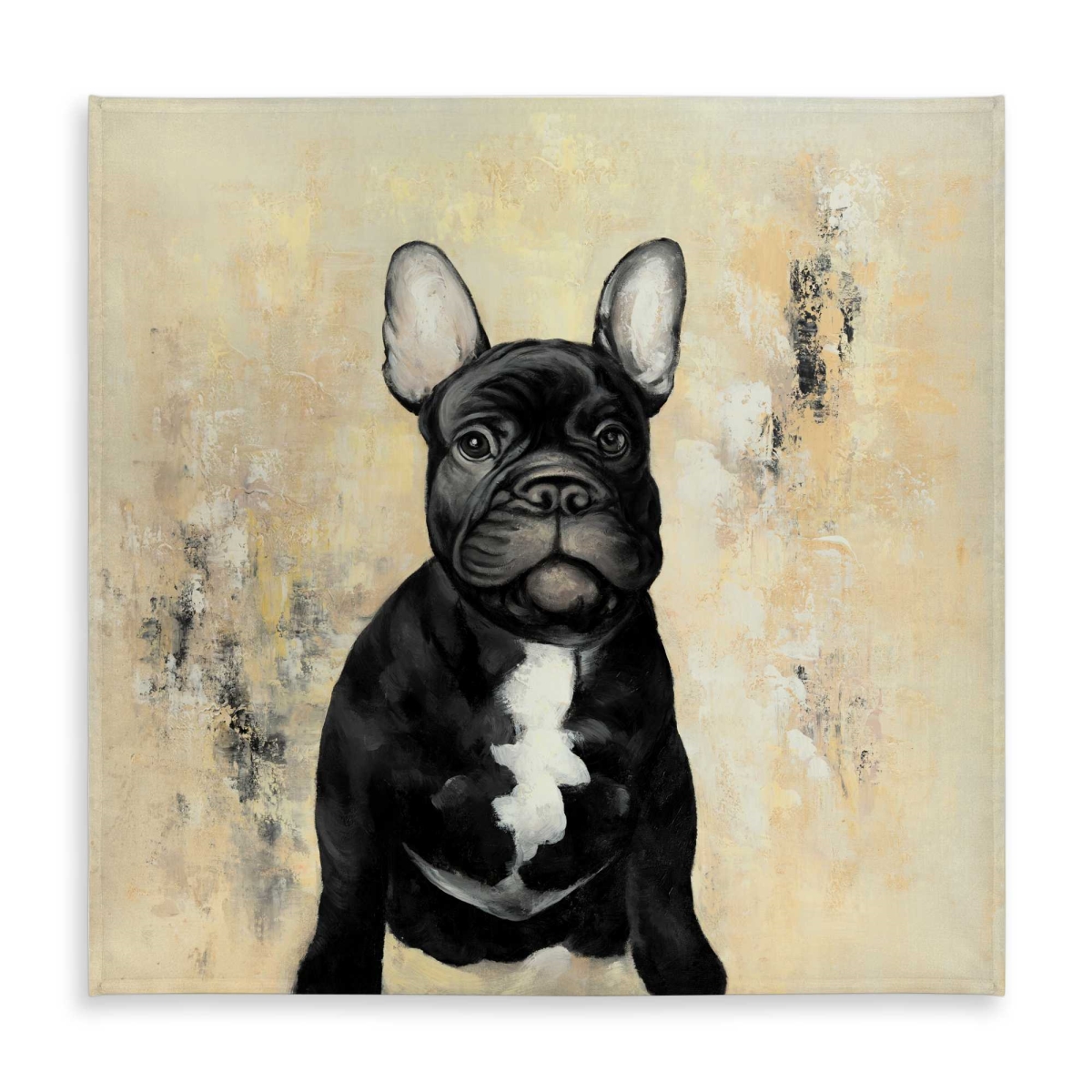 Picture of Begin Home Decor C1TC58586IUML6 58 x 58 in. French Bulldog Tablecloth - Contemporary Animals Home Decor