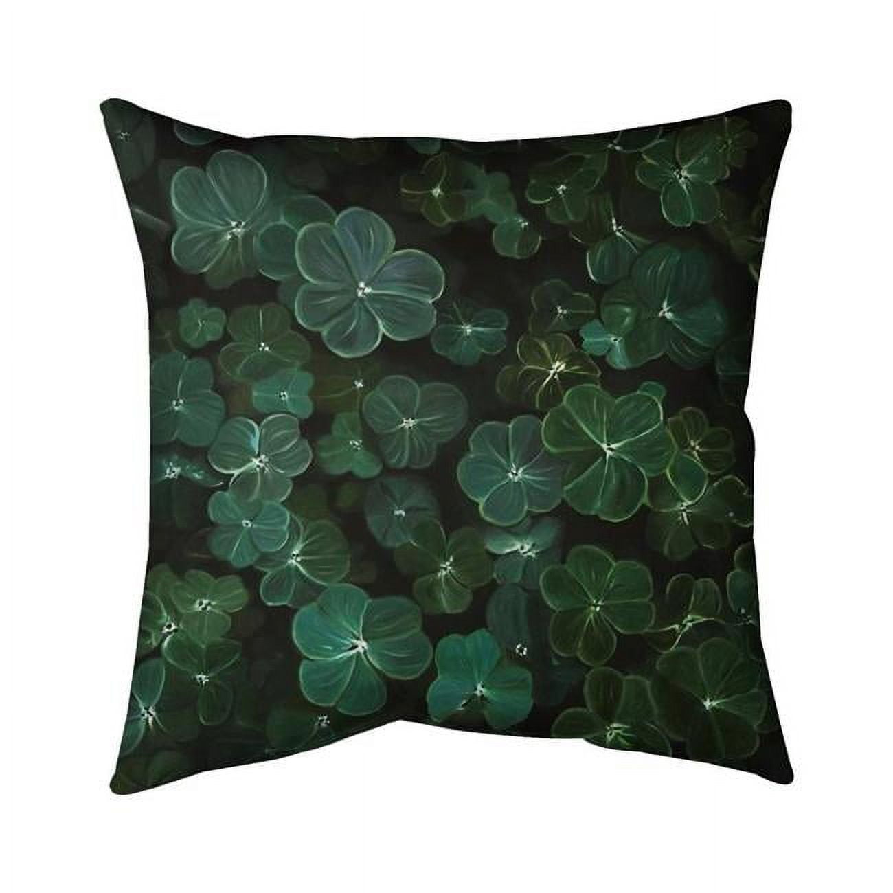 20 x 20 in. Clovers-Double Sided Print Indoor Pillow
