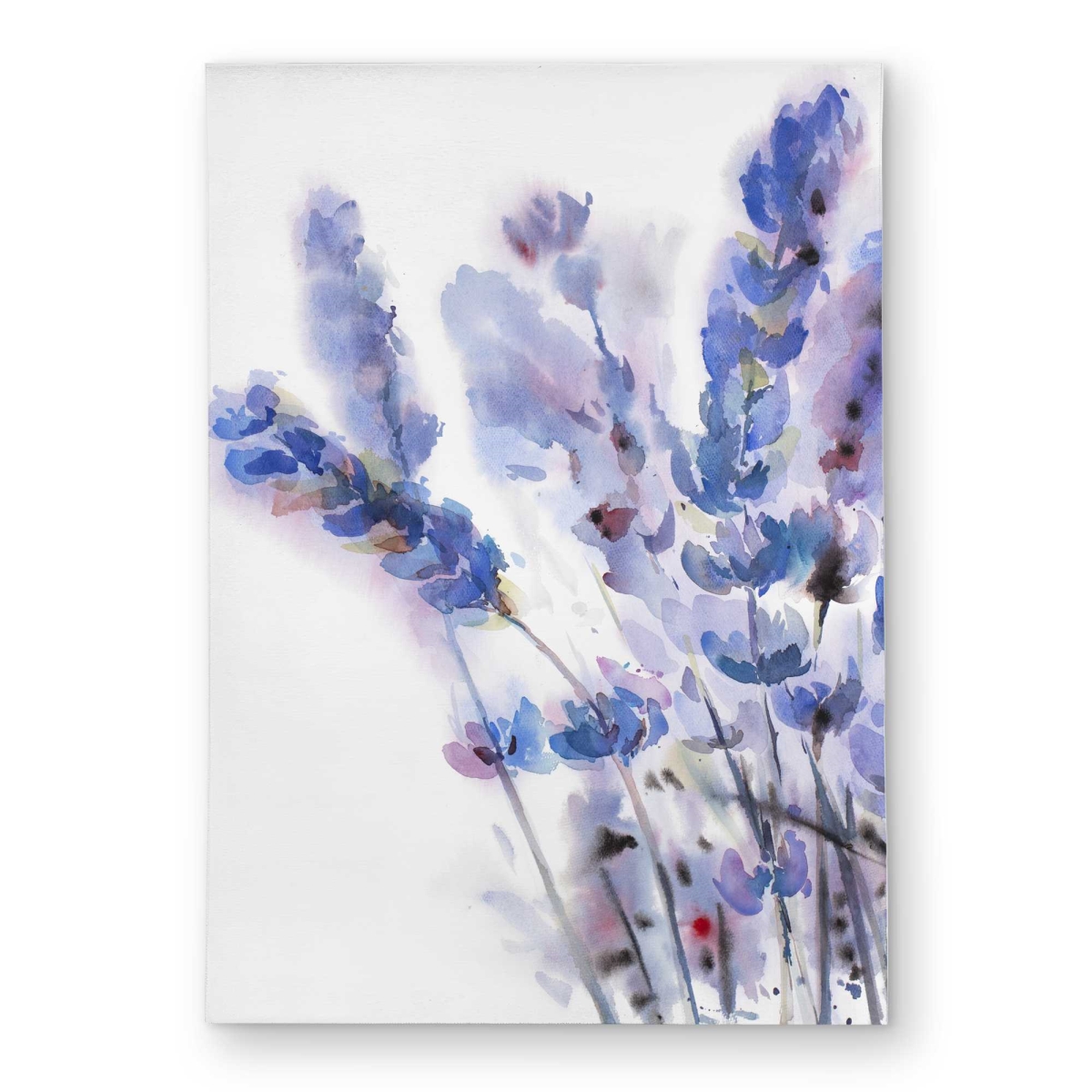 C1ROAR577WY2MO 5 x 7 ft. Watercolor Lavender Flowers-Outdoor Rectangle Area Rug - Home Decor