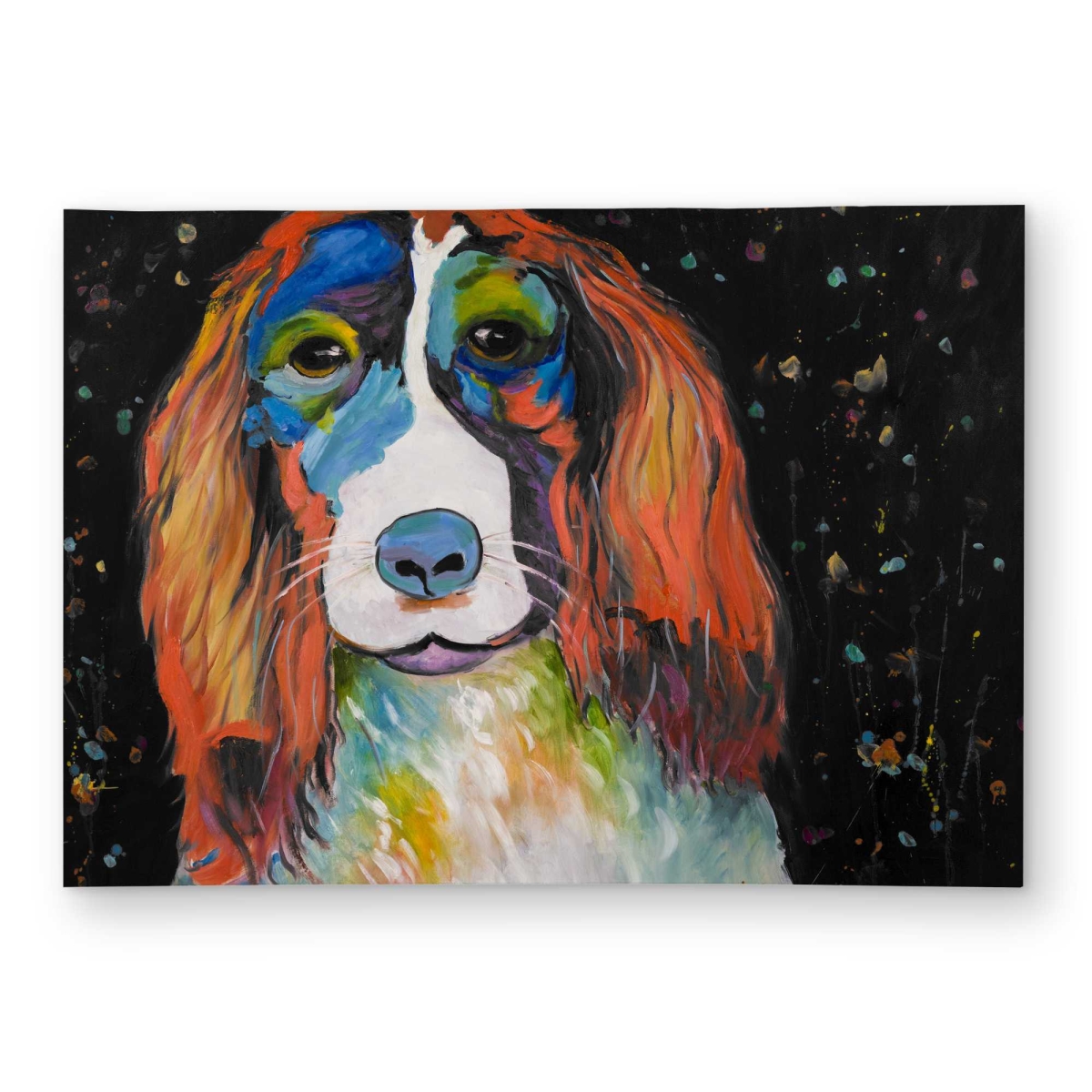 C1ROAR57DWR608 5 x 7 ft. Colorful Dog Outdoor Rectangle Area Rug - Home Decor for Dog Lovers