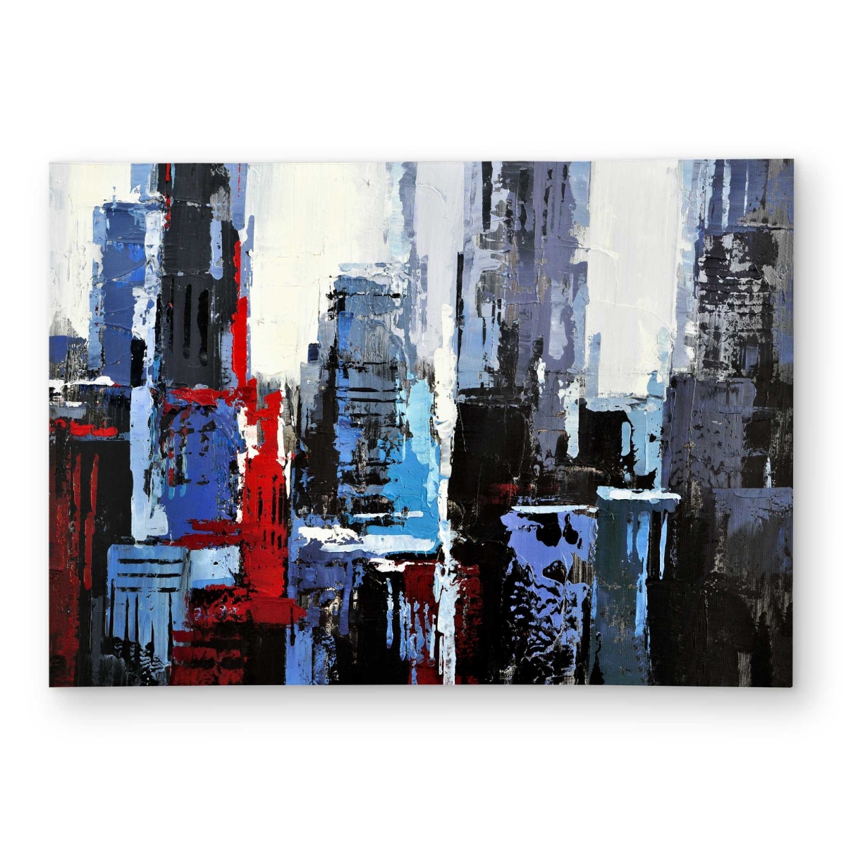 C1ROAR57F5X8CJ 5 x 7 ft. Abstract Blue City - Industrial Outdoor Rectangle Area Rug