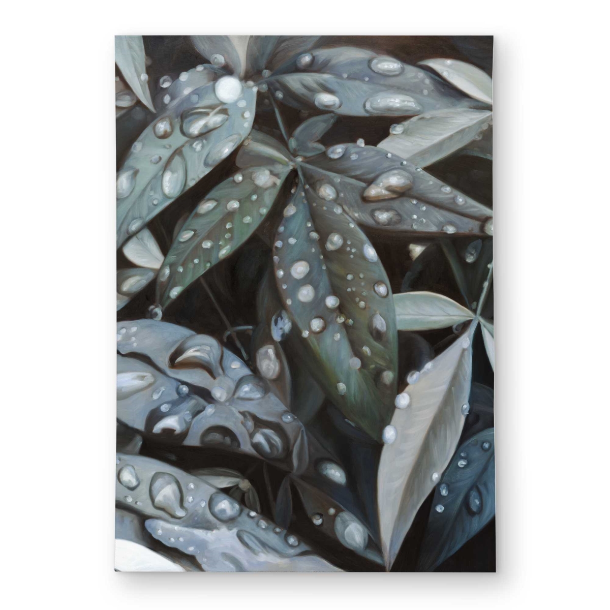 C1ROAR57HBRRK1 5 x 7 ft. Leaves After Rain - Blue Livingroom Outdoor Rectangle Area Rug