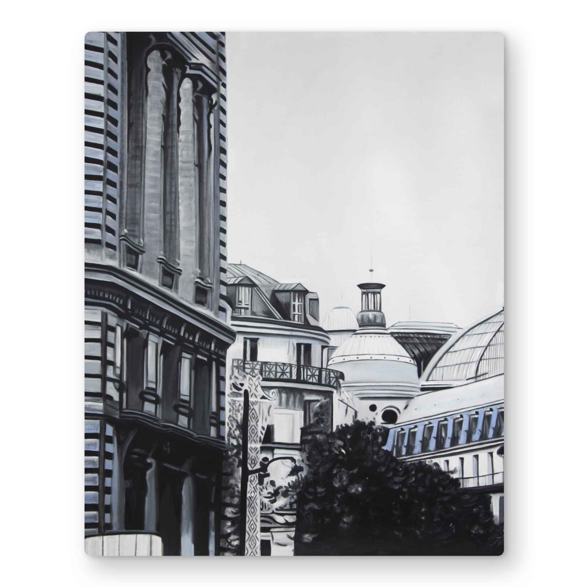 C1MP1620NIRXHT 16 x 20 in. Historic Downtown - Hyperrealist Metal Print Wall Art for Home Decor