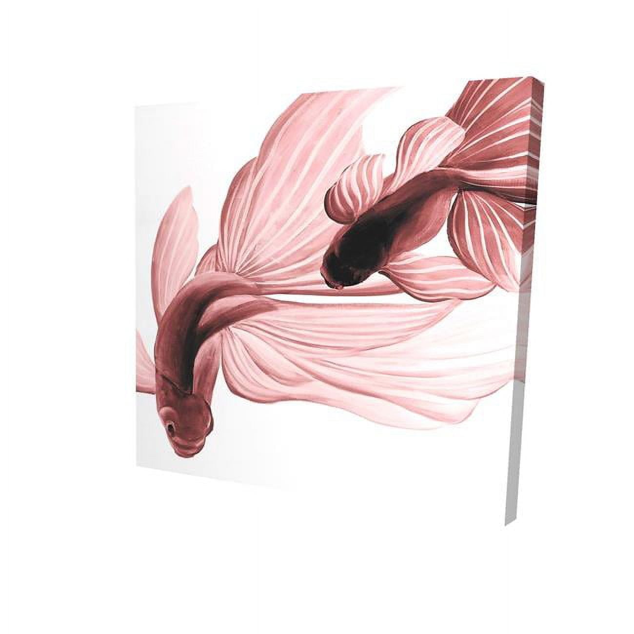 12 x 12 in. Red Betta Fish-Print on Canvas
