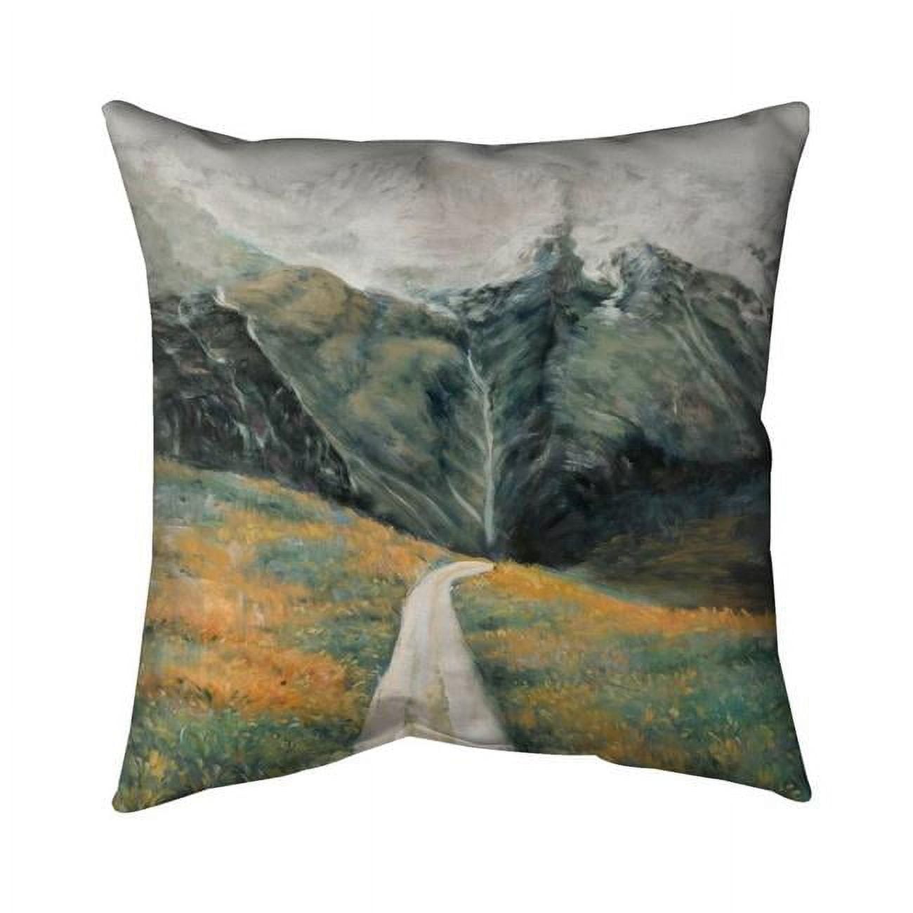 20 x 20 in. Mountainous Landscape-Double Sided Print Indoor Pillow