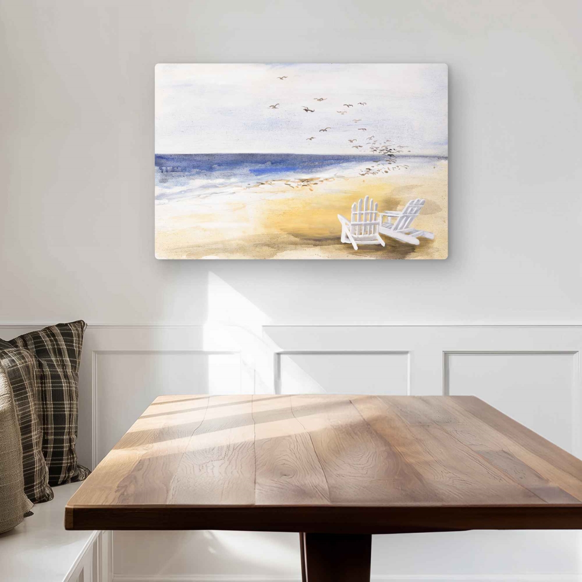 C1MP2030NGAR8N 20 x 30 in. Day at the Beach Wall Art - Scenic Bathroom Metal Print