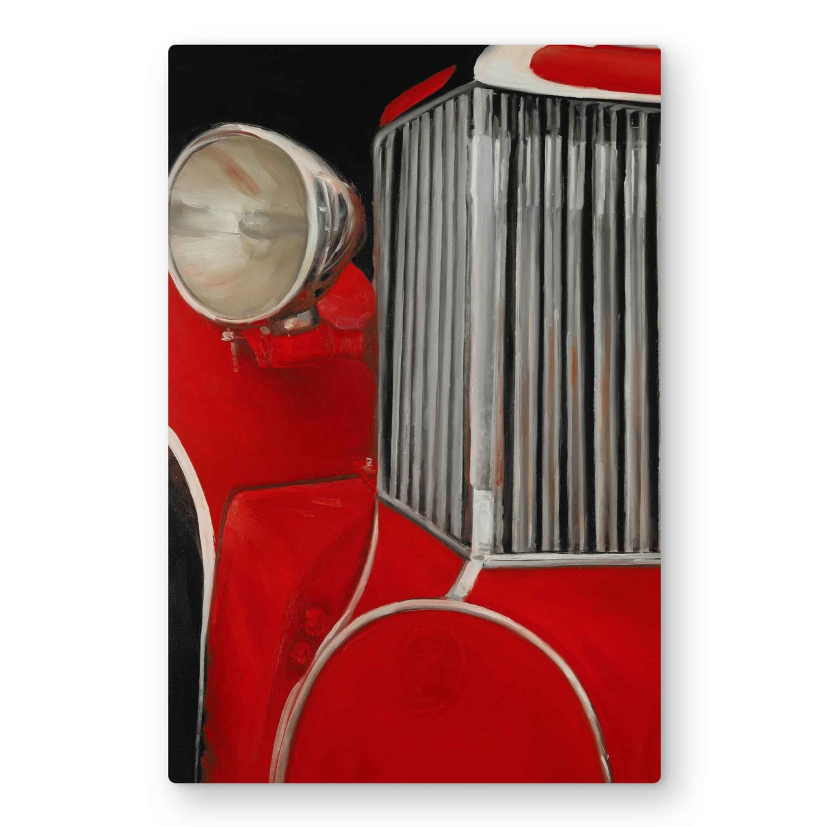 C1MP2030YFLEL5 20 x 30 in. Car of the 50 Closeup - Red Metal Print Wall Art for Home Decor
