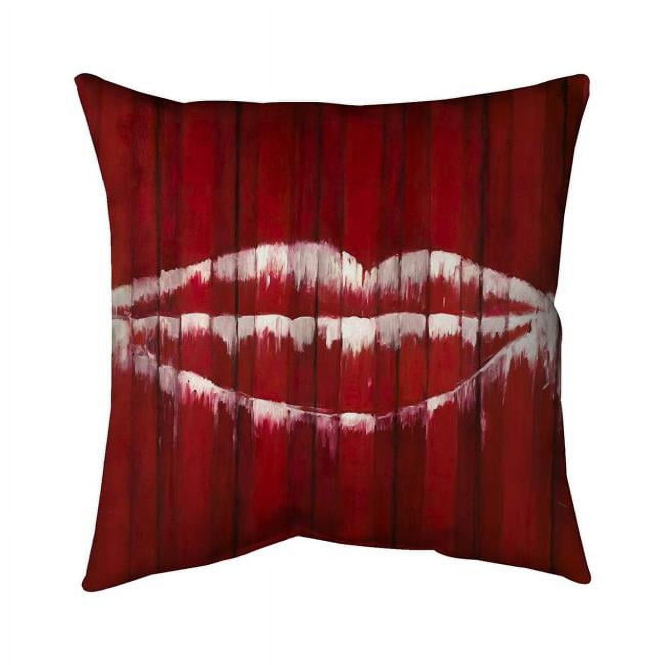 20 x 20 in. Graffiti of A Mouth on Container-Double Sided Print Indoor Pillow