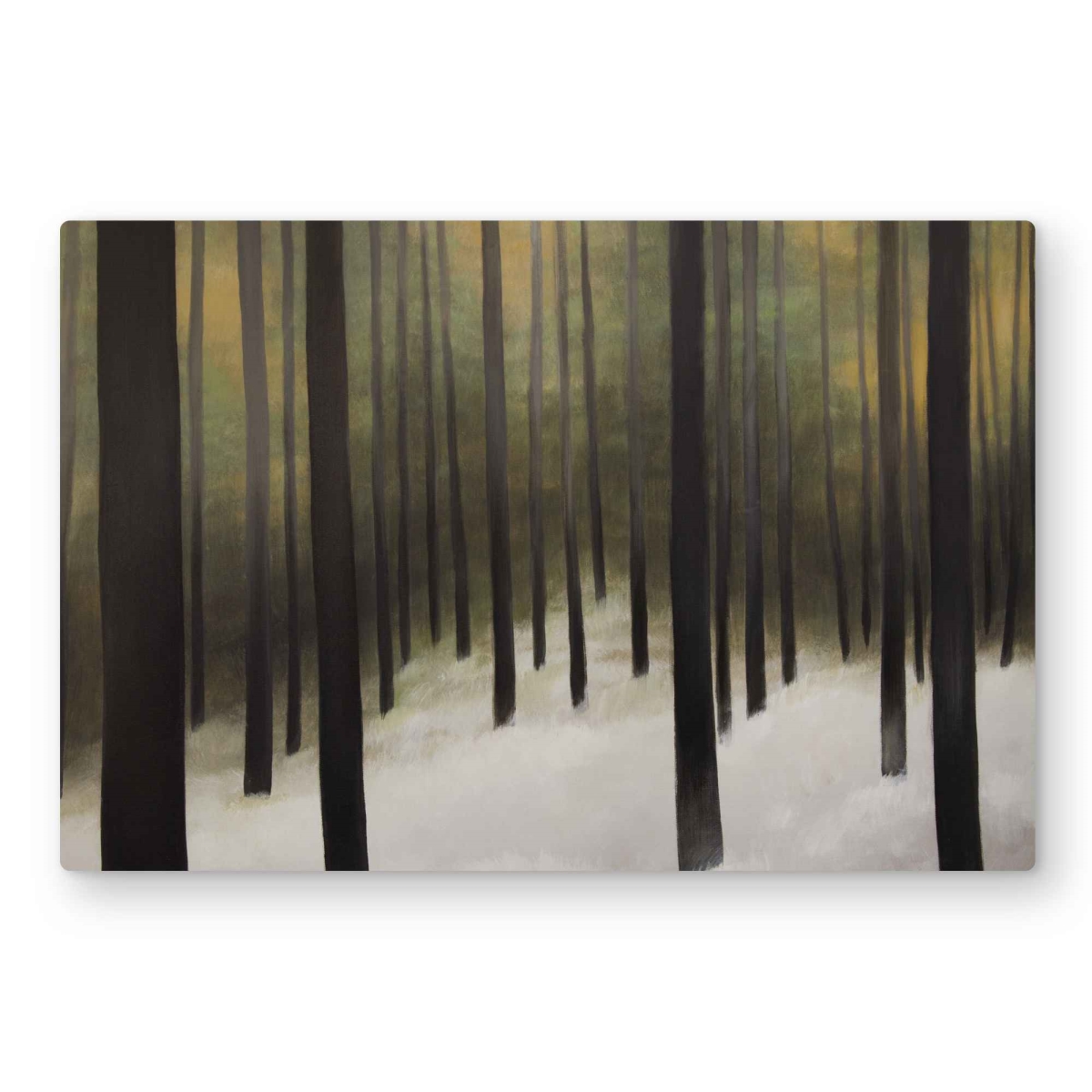 C1MP20302OFJEE 20 x 30 in. Silent Forest - Rustic Metal Print Wall Art - Trees Art
