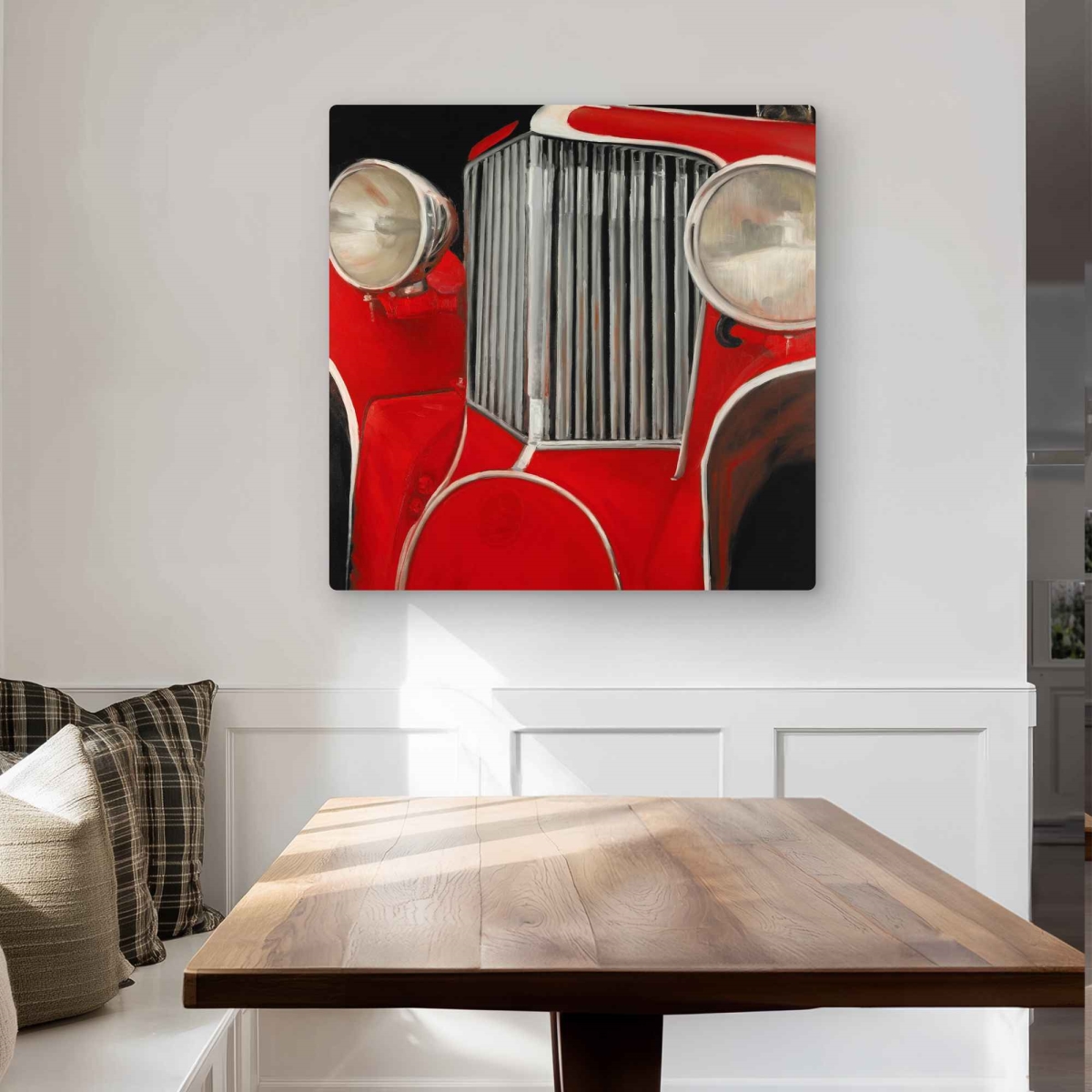 C1MP3232JJ6SPP 32 x 32 in. Car of the 50 Closeup - Metal Print Wall Art for Home Decor
