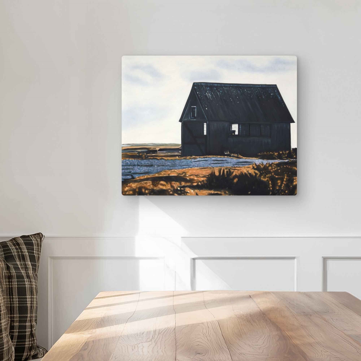 C1MP1620G8J274 16 x 20 in. Abandoned Barn Wall Art - Rustic Still Life Metal Print
