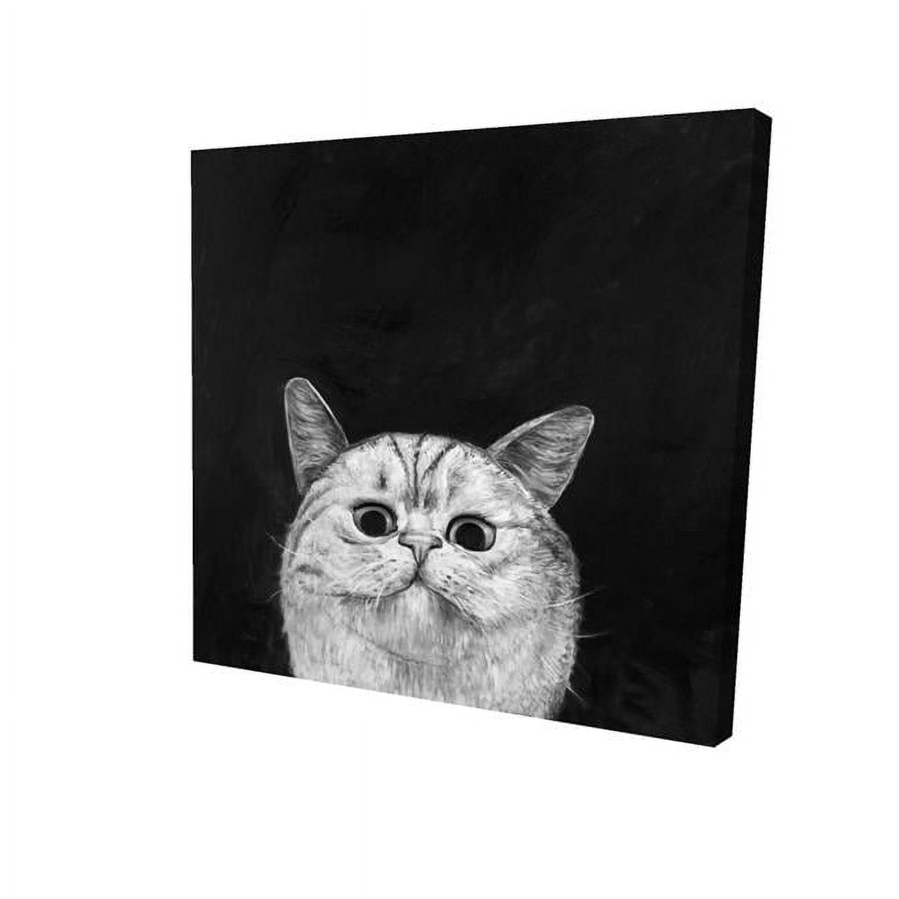 12 x 12 in. Watching Cat-Print on Canvas