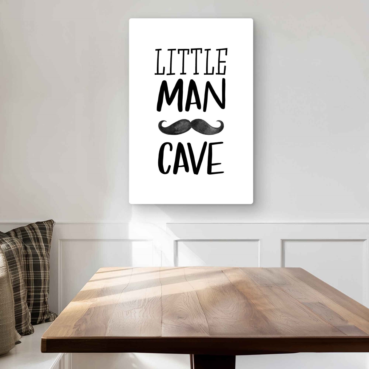 C1MP2030DKHKOS 20 x 30 in. Little Man Cave - Bedroom Man Metal Print Wall Art - Home Decor Idea
