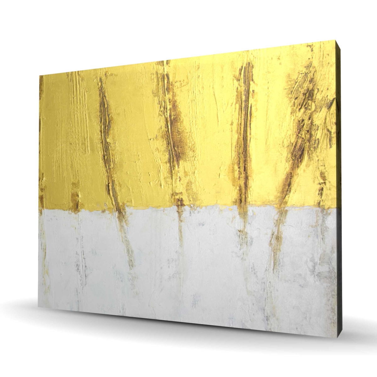 C1RC48608BY5H3 48 x 60 in. Golden Stripe - Modern Pattern Canvas for Home Decor