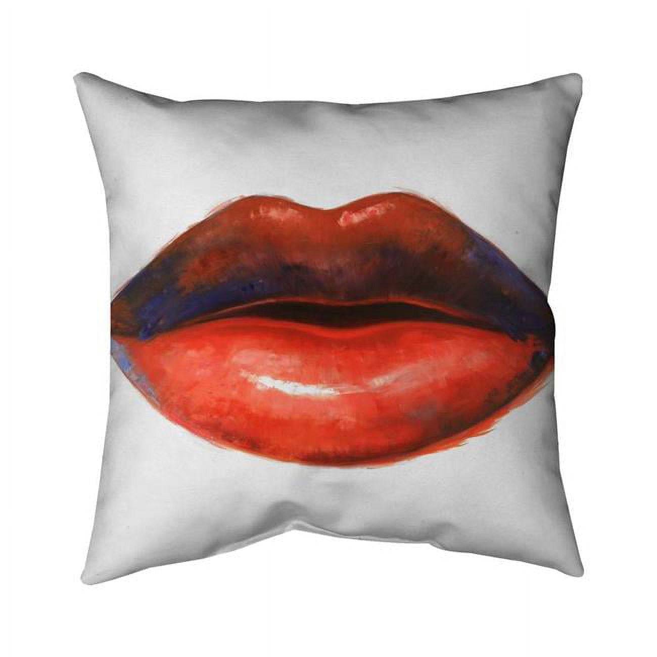 20 x 20 in. Red Lipstick-Double Sided Print Indoor Pillow