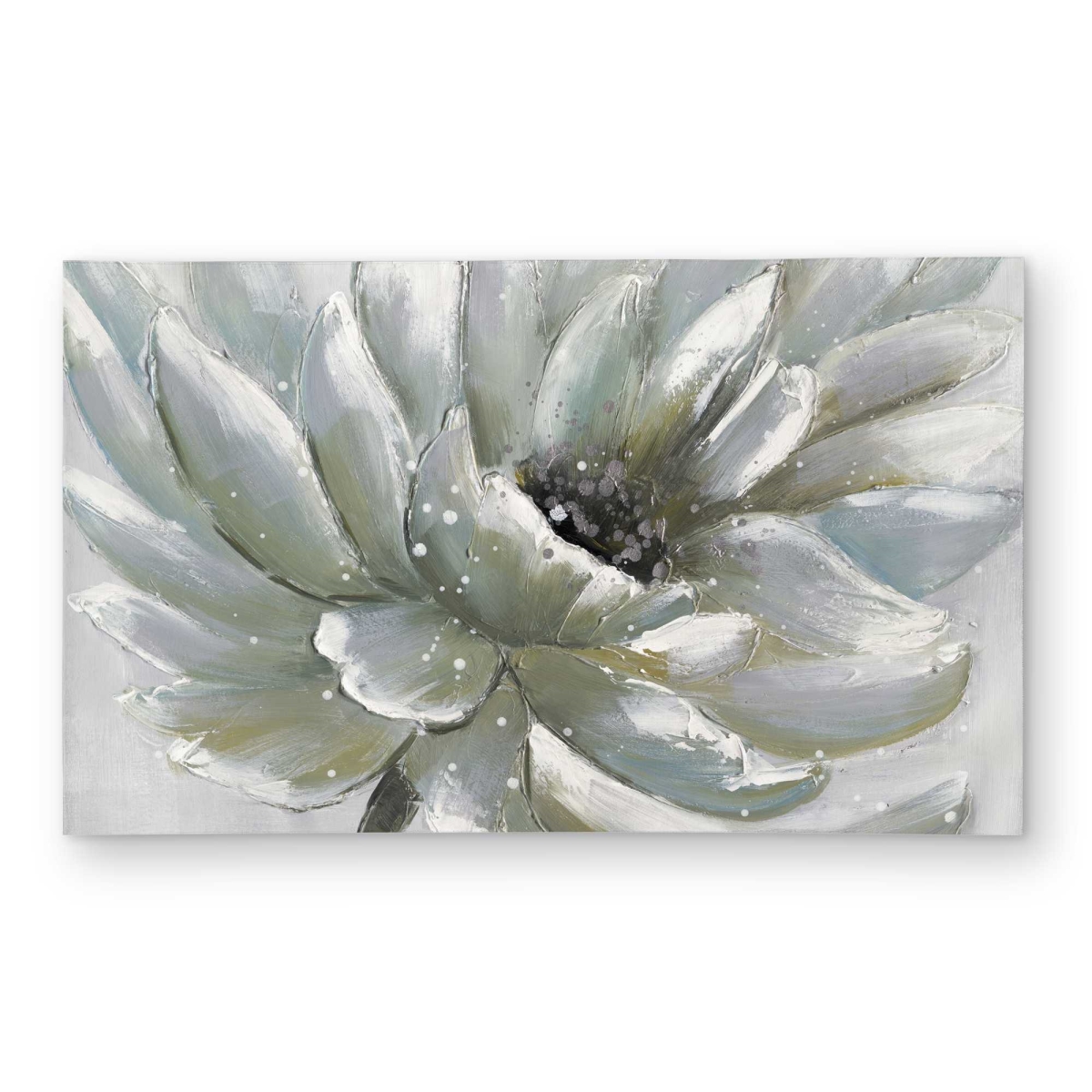C1ROAR355I54OD 3 x 5 ft. White Chrysanthemum - White Office Outdoor Rectangle Area Rug