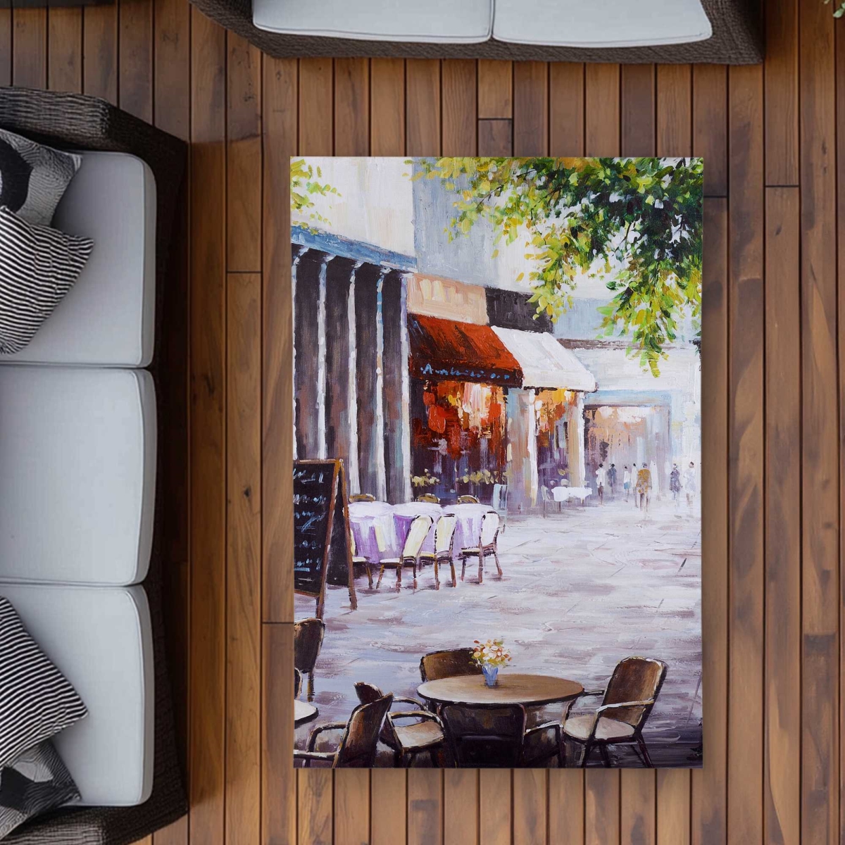 C1ROAR35JBFD0H 3 x 5 ft. Outdoor Restaurant - Kitchen Contemporary Rectangle Area Rug