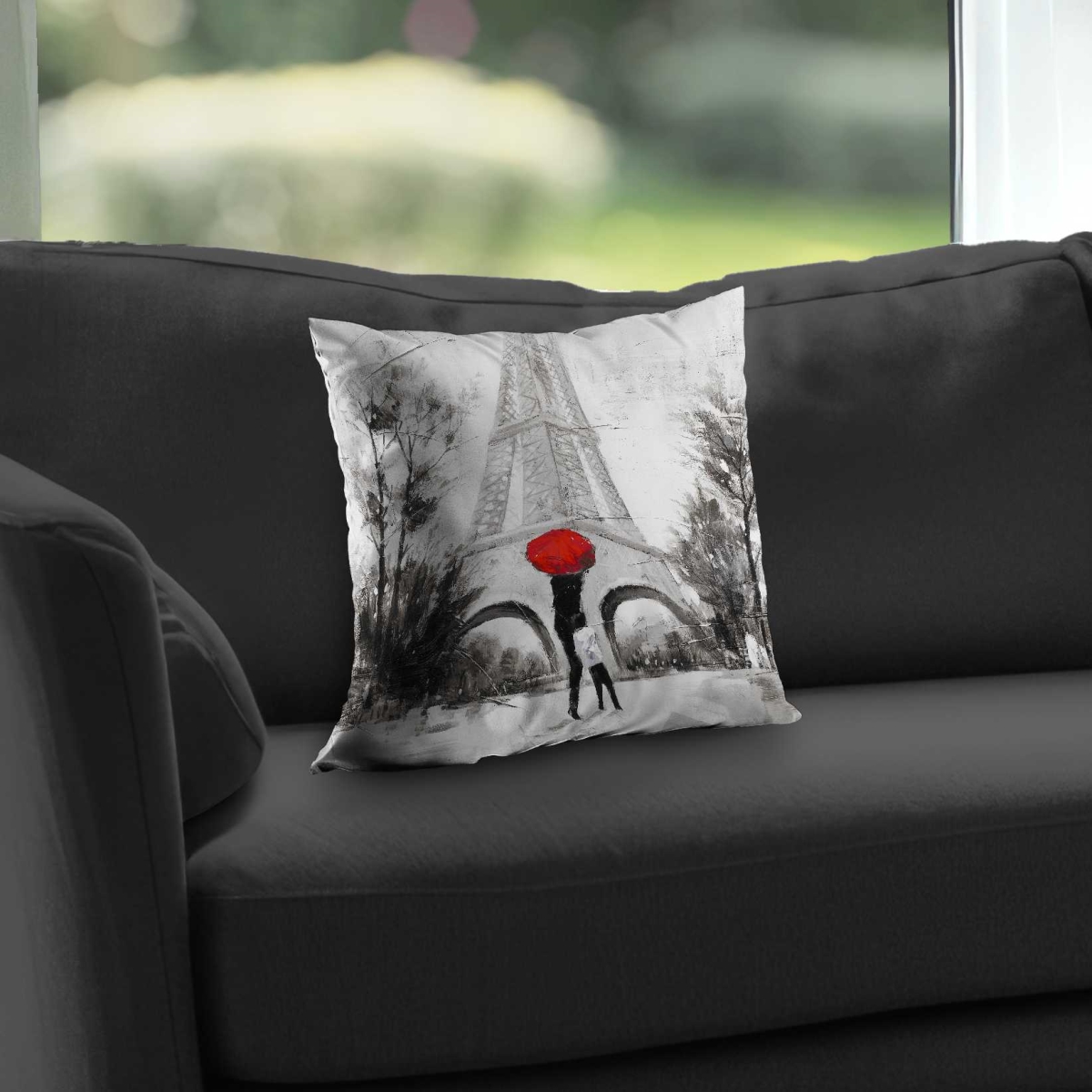 C1PC1414SV0PX0 14 x 14 in. Sweet Moment - Romantic Trees Poly Twill Throw