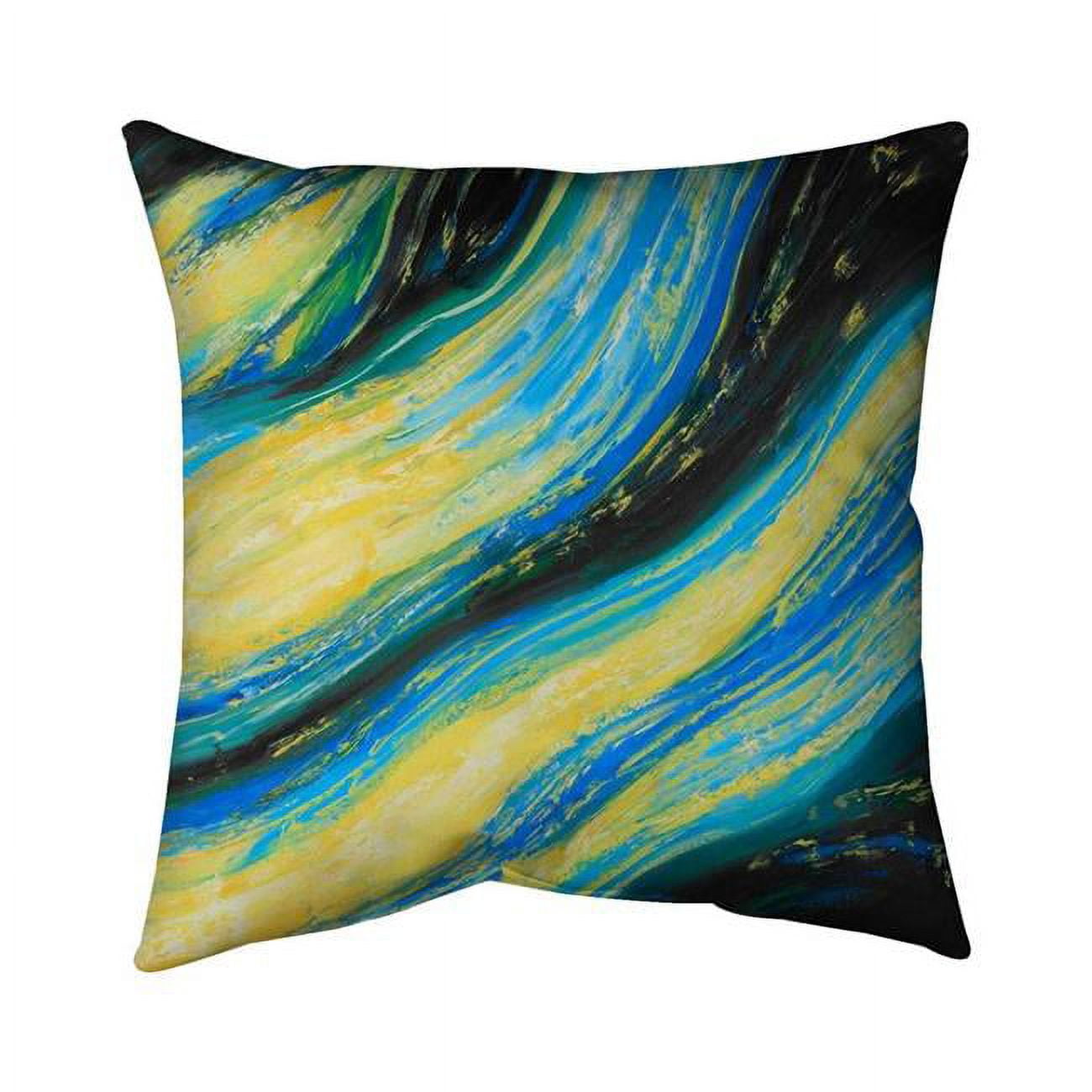 26 x 26 in. Liquid Magic Wave-Double Sided Print Indoor Pillow