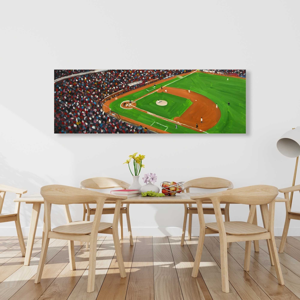 C1RC2060XWT6JD 20 x 60 in. Baseball Game - Blue Canvas Home Decor for Hobbies