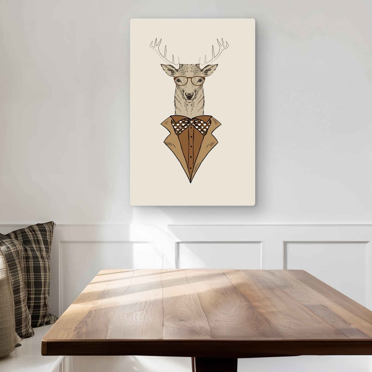C1MP2030BIJNTI 20 x 30 in. Deer with Brown Coat - Metal Print Wall Art for Livingroom Decor