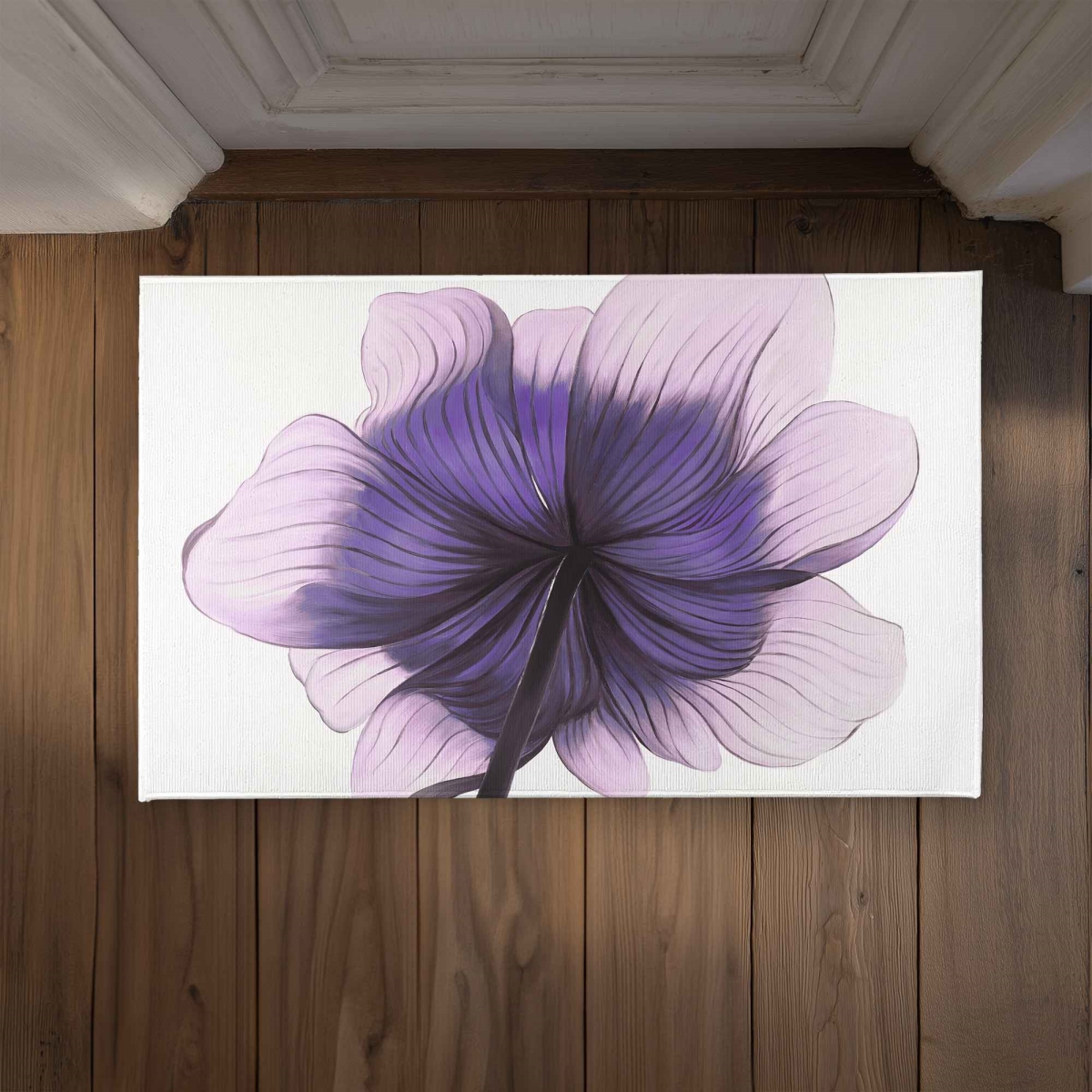 CODM2134EVRXHB 21 x 34 in. Beautiful Anemone Purple Flower Door Mat - Home Decor