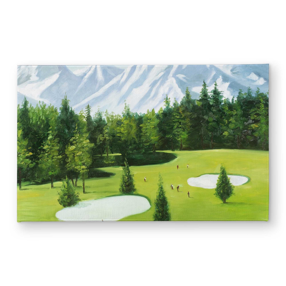CODM2134FEGDY7 21 x 34 in. Green Trees Golf Course Door Mat - Mountain View Home Decor