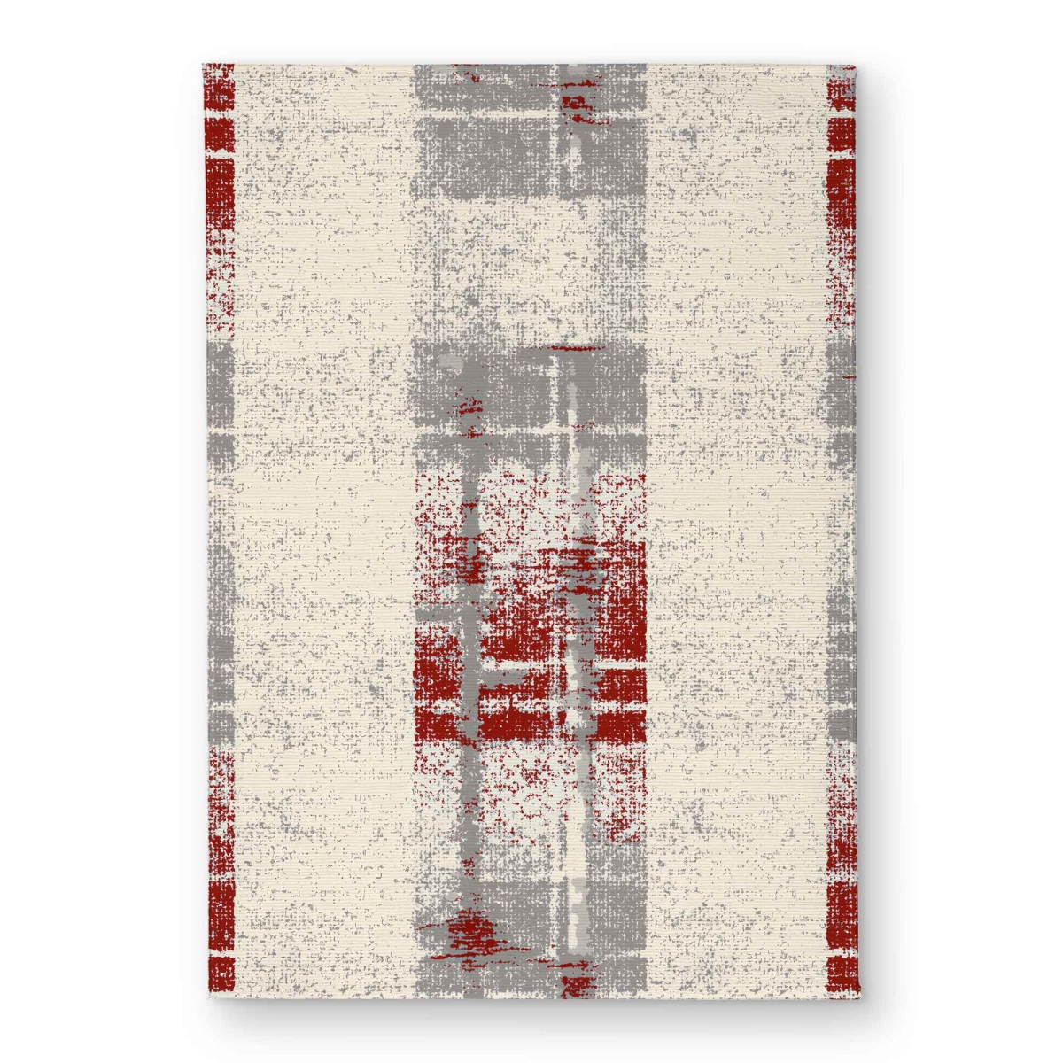 CODM1724NU31JP 17 x 24 in. Grunge Red Pattern White Indoor & Outdoor Door Mat - Decor