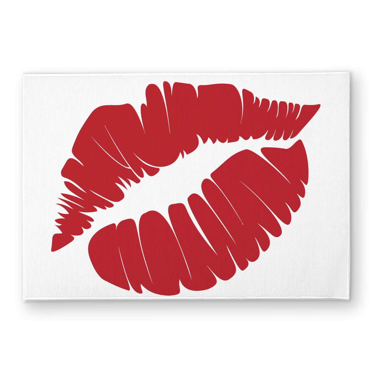 CODM1724UCS3IC 17 x 24 in. Red Lipstick Mark Door Mat - Romantic Figurative Home Decor