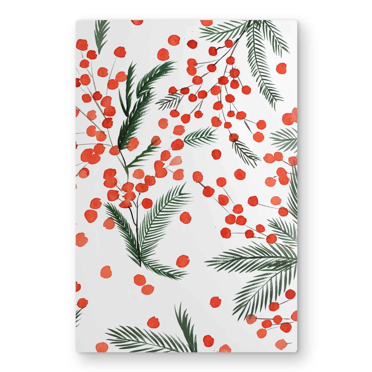 C1MP2030CA2CEB 20 x 30 in. Mistletoe Leaf Pattern Wall Art - Minimalist Livingroom Metal Print