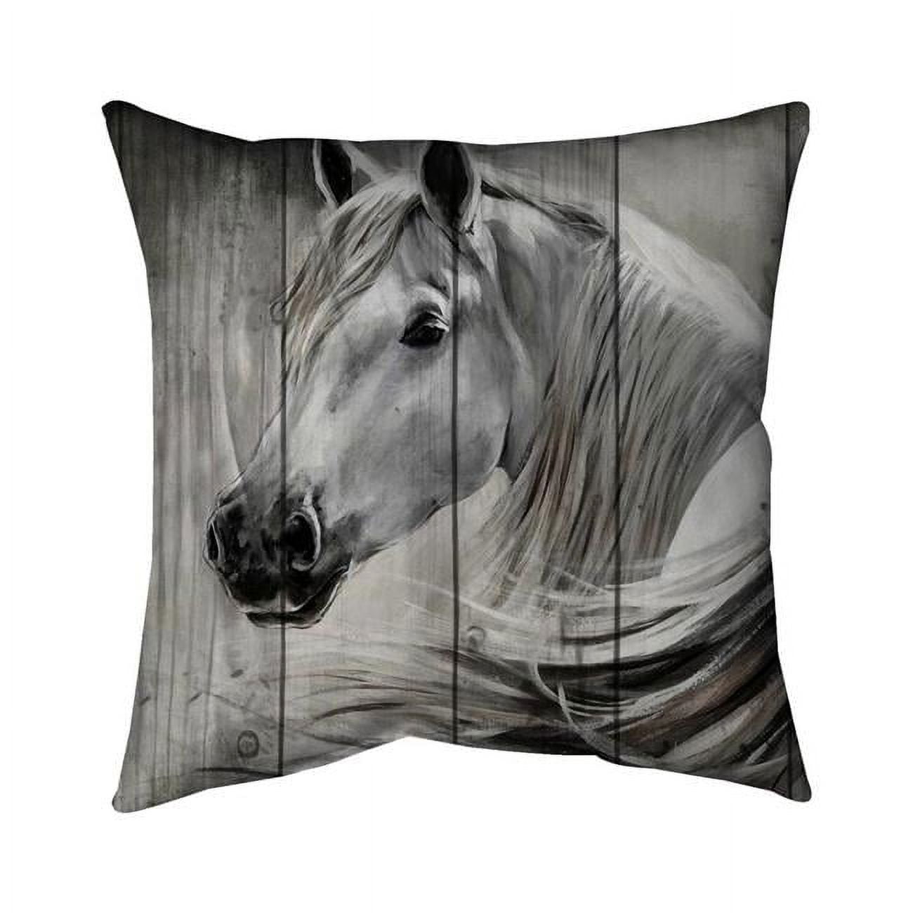 26 x 26 in. Rustic Horse-Double Sided Print Indoor Pillow