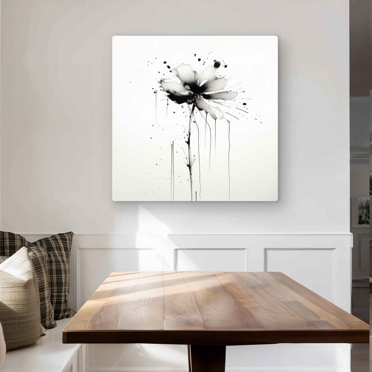 C1MP32323NLT0O 32 x 32 in. Exploding Flower - Floral Metal Print Wall Art for Home Decor - Art