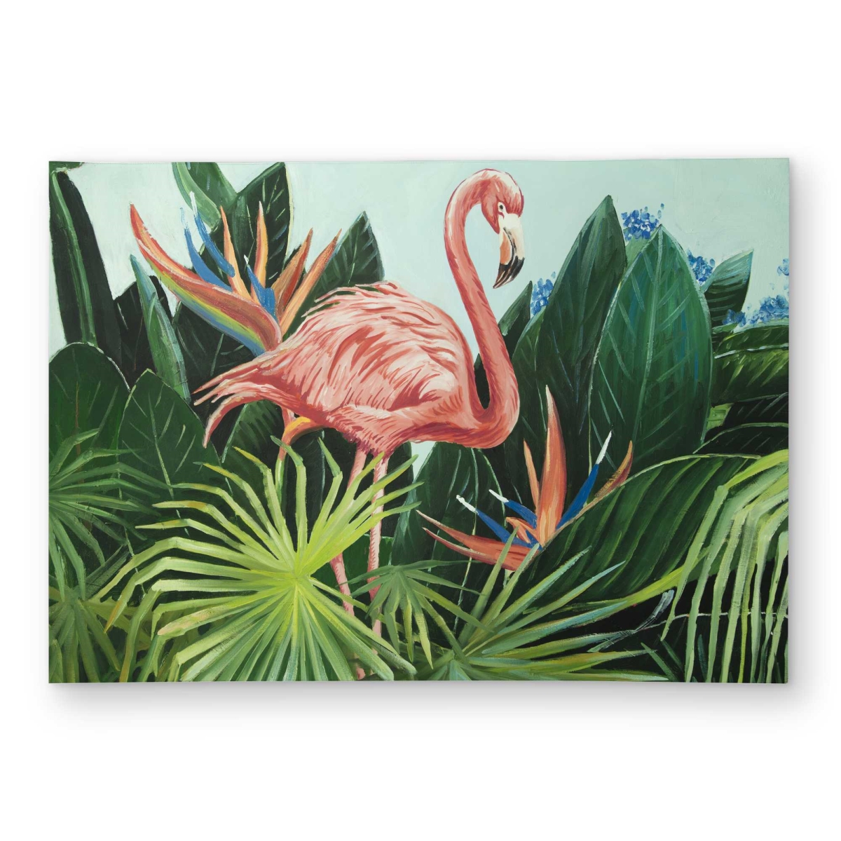 C1ROAR57APAH1V 5 x 7 ft. Tropical Flamingo Outdoor Rectangle Area Rug - Botanical Animals Decor