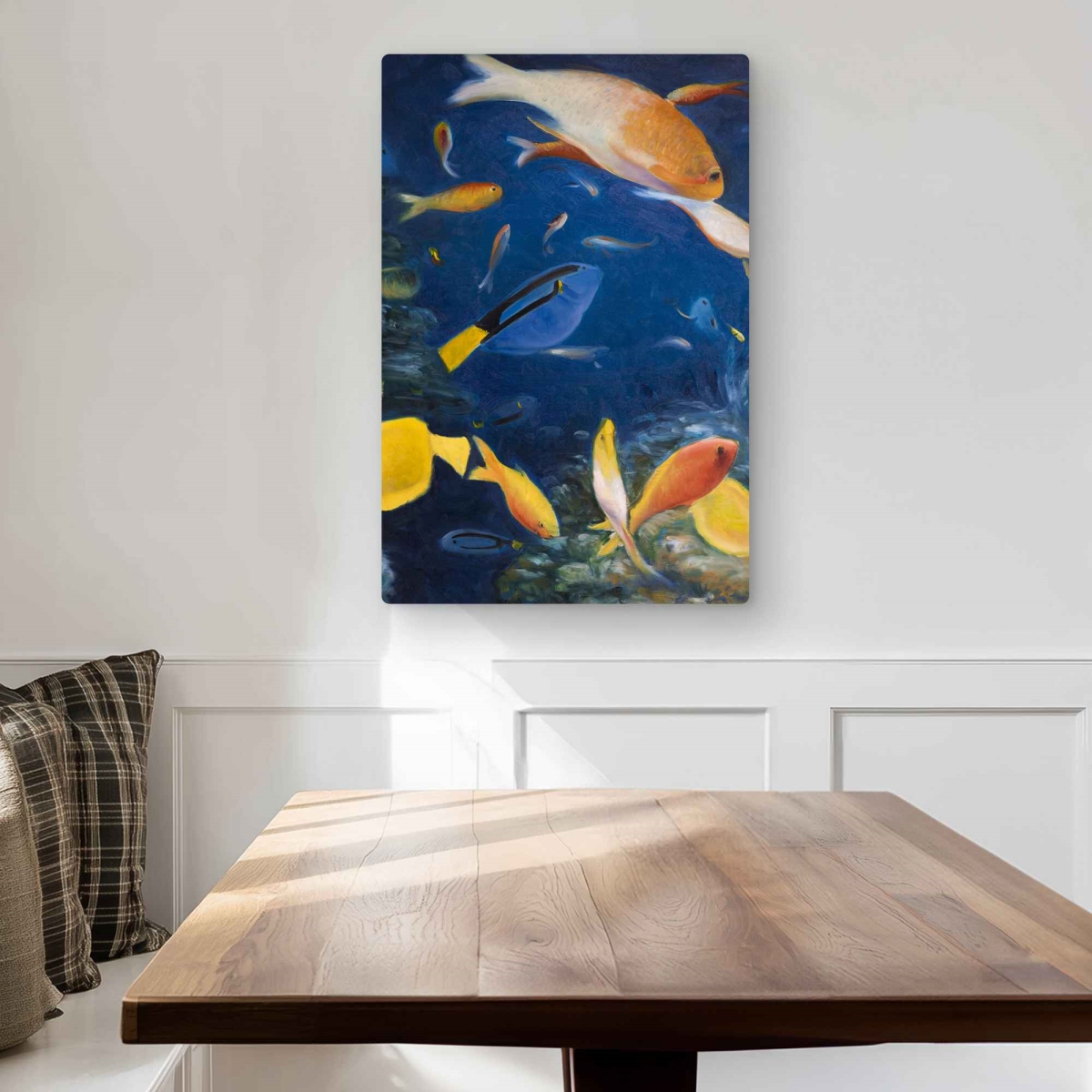 C1MP2030VZK72F 20 x 30 in. Colorful Fish Under the Sea Wall Art - Exotic Metal Print
