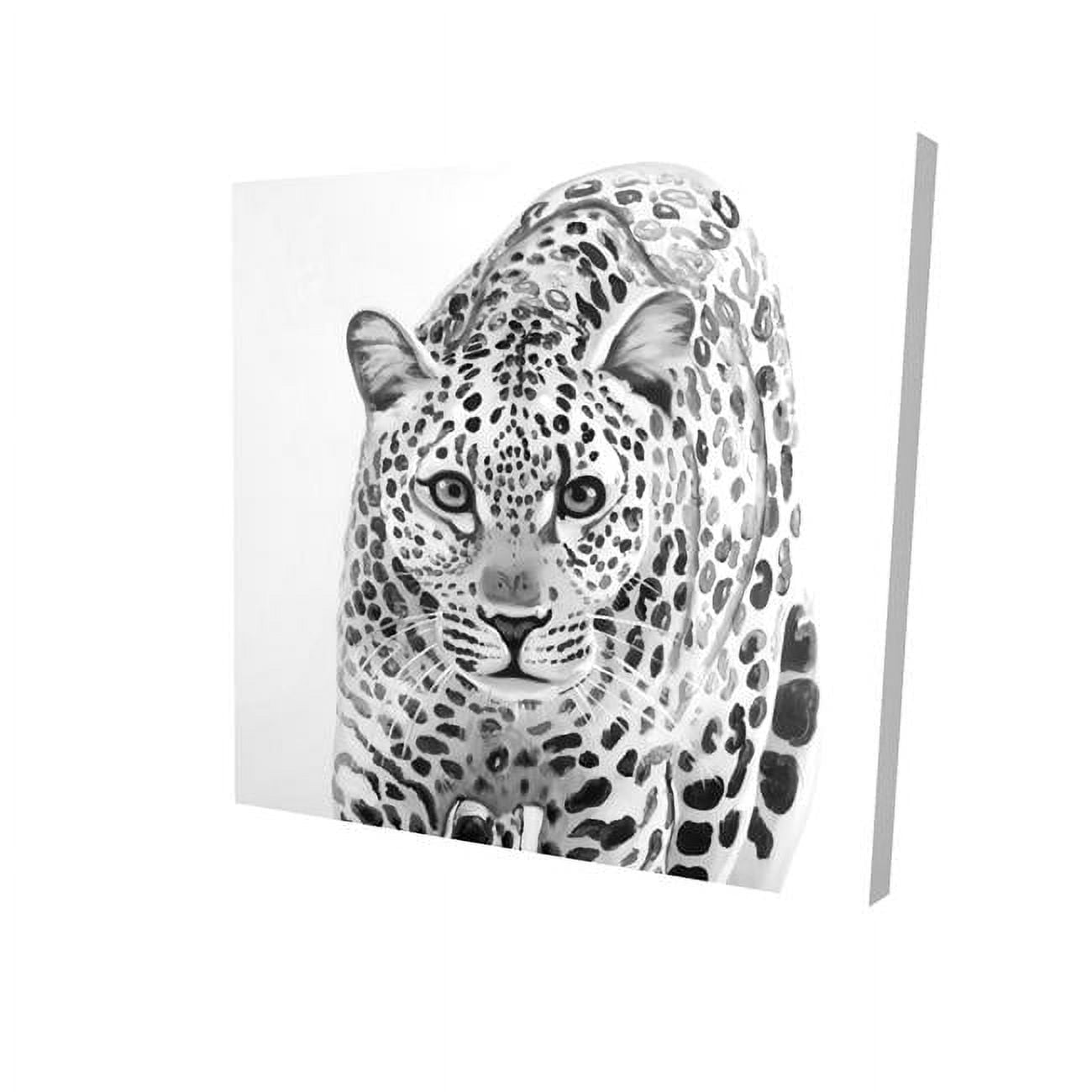 12 x 12 in. Leopard Ready to Attack-Print on Canvas