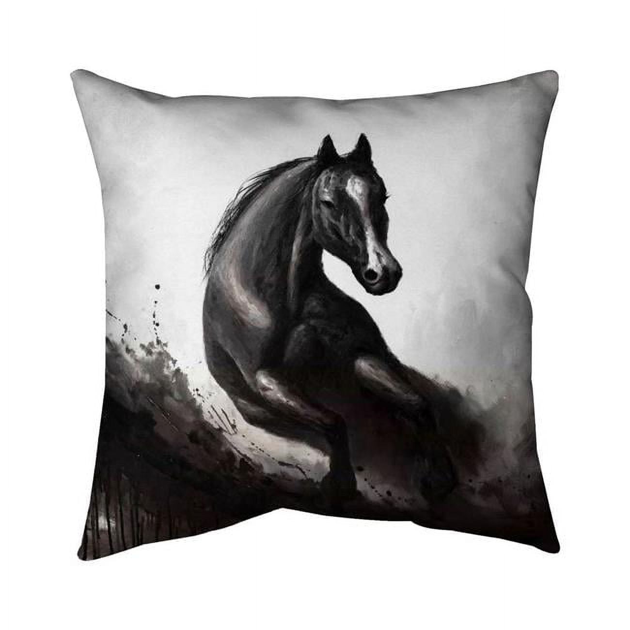 26 x 26 in. Horse In Motion-Double Sided Print Indoor Pillow