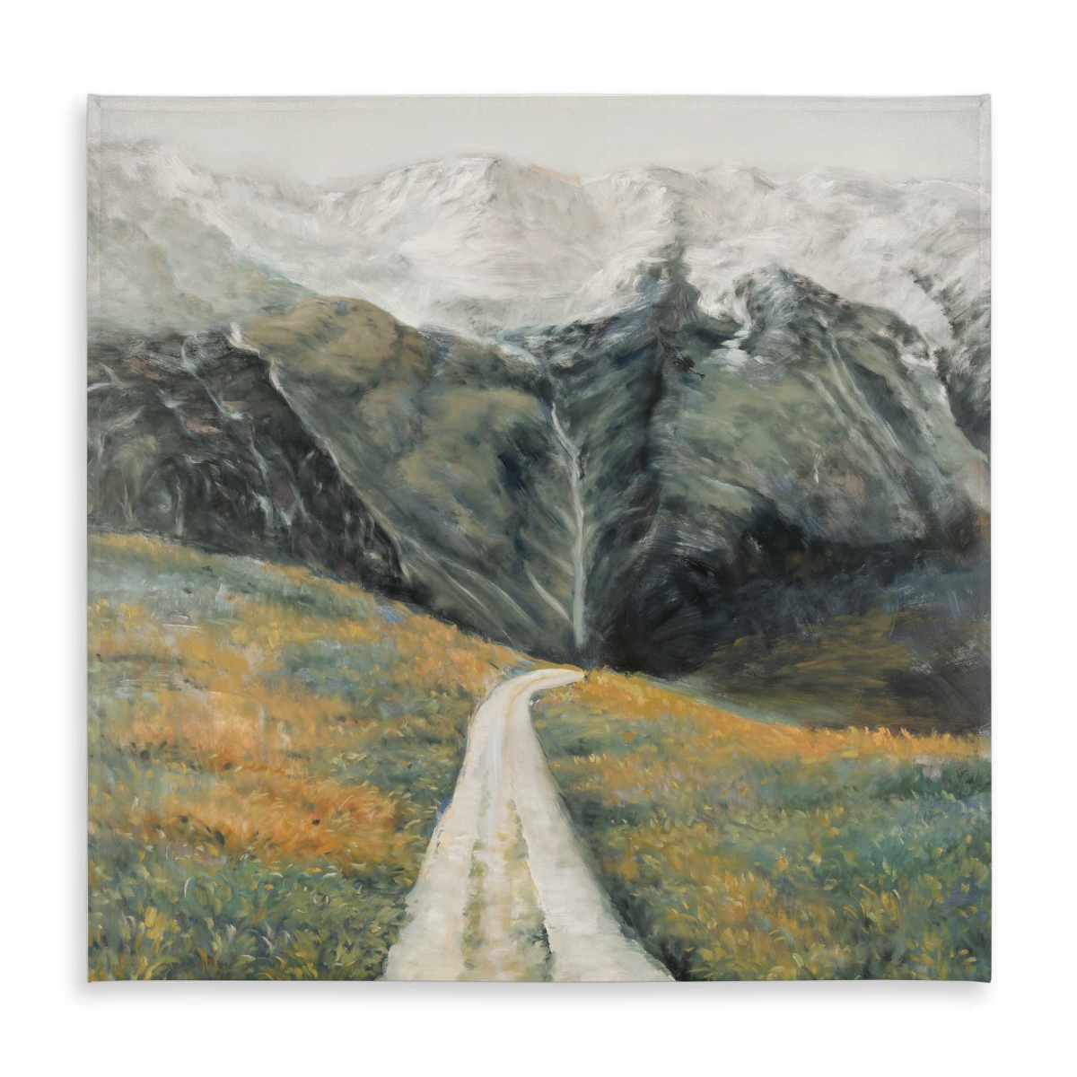 Picture of Begin Home Decor C1TC5858D92I64 58 x 58 in. Mountainous Landscape Tablecloth - Contemporary Indoor & Outdoor