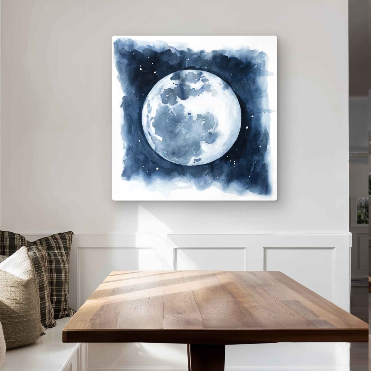C1MP3232ELD2XG 32 x 32 in. Satellite View of the Earth - Metal Print Wall Art for Home Decor