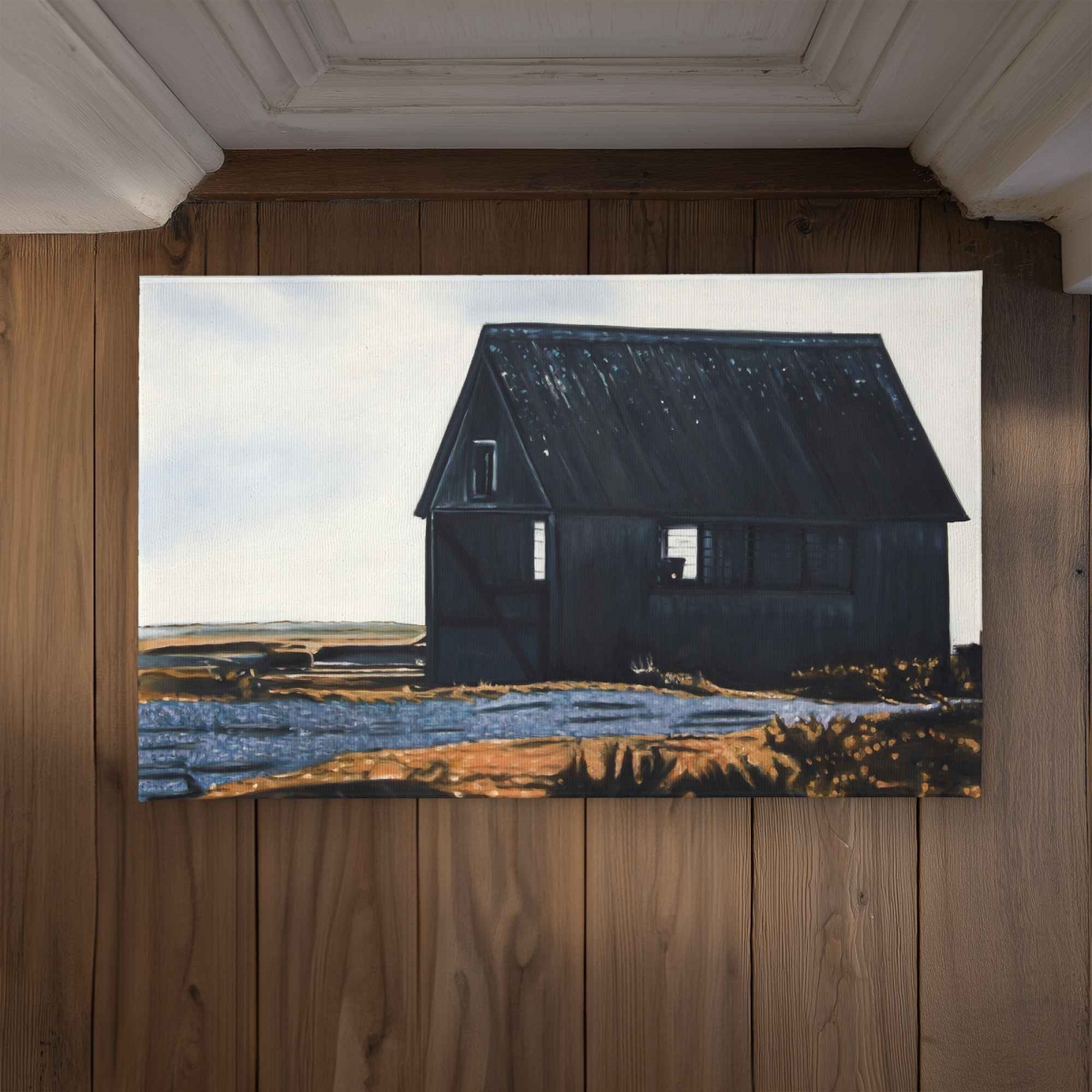 CODM2134PLDI75 21 x 34 in. Abandoned Barn Orange Still Life Door Mat - Home Decor