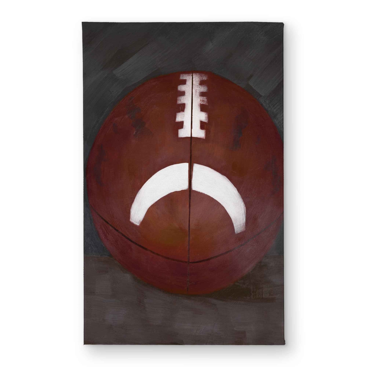 CODM2134SACOZS 21 x 34 in. Football Ball Black Still Life Indoor & Outdoor Door Mat