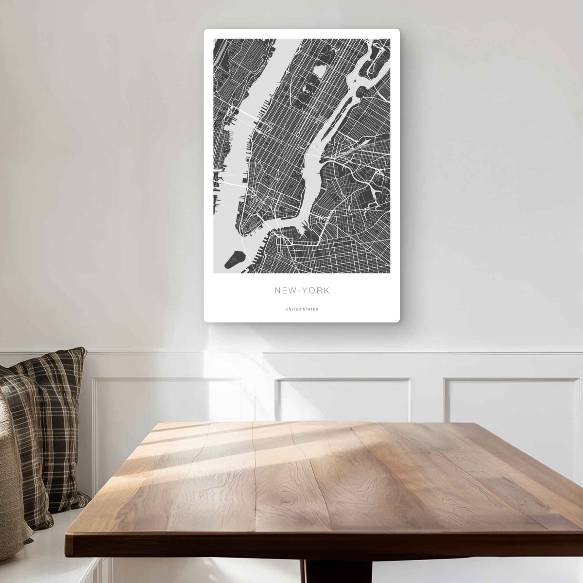 C1MP2030LPGNSU 20 x 30 in. York Graphic Map Wall Art - Industrial Blueprints Metal Print