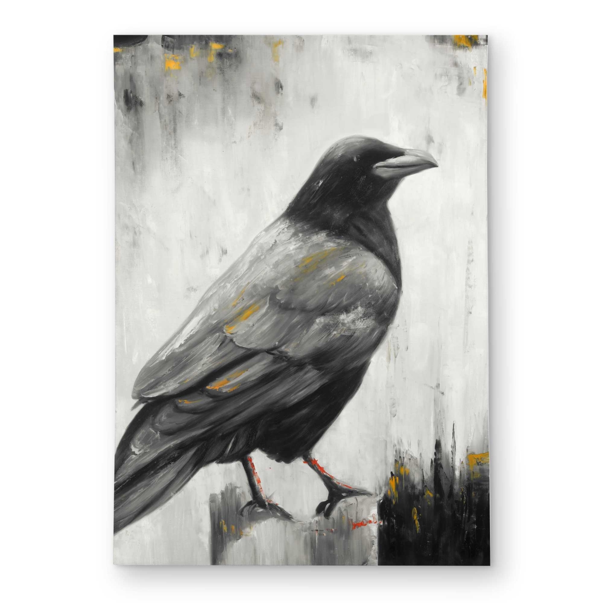 C1ROAR57344HPU 5 x 7 ft. Crow Bird Outdoor Rectangle Area Rug - Stylish Home Decor Solution