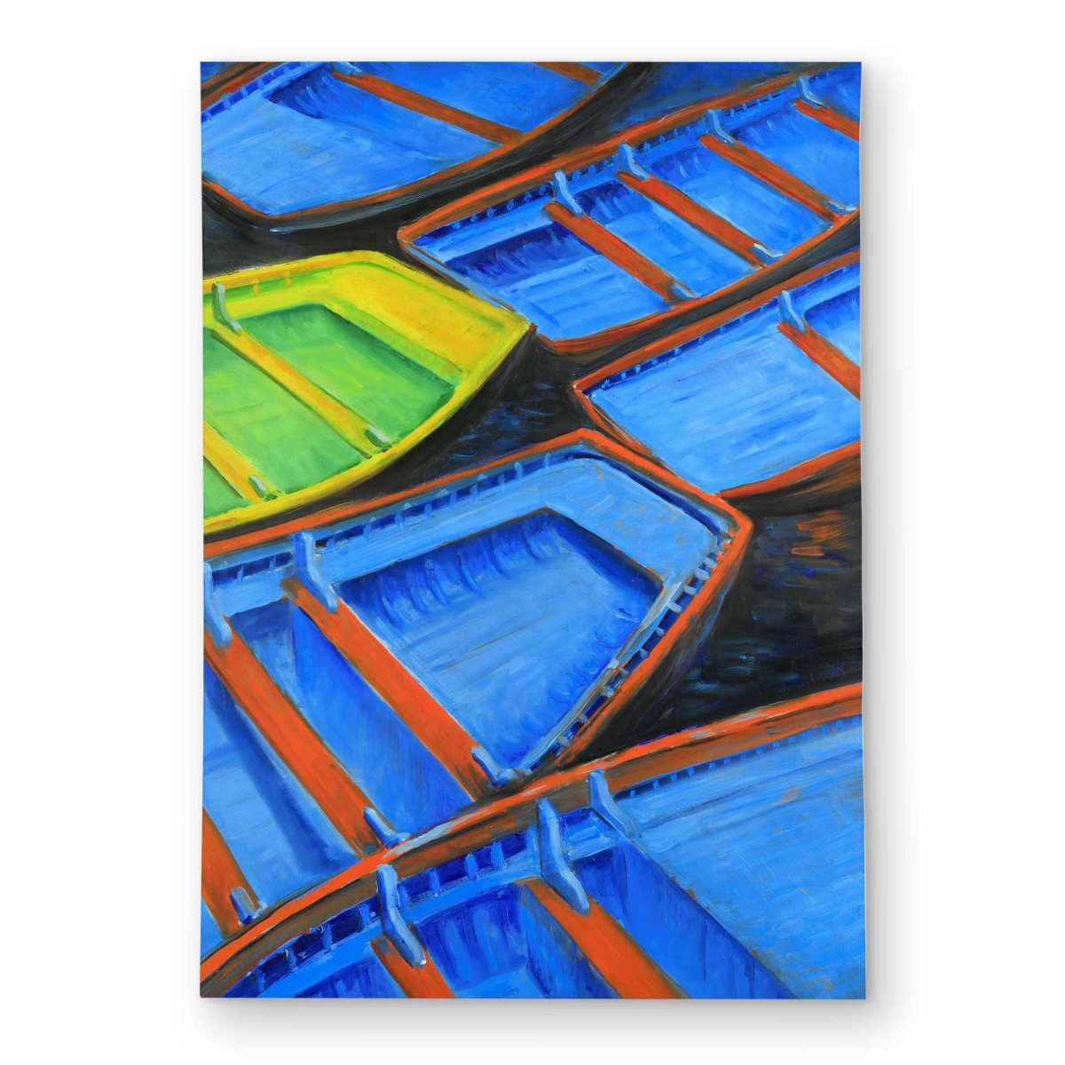 C1ROAR573Z3DTK 5 x 7 ft. Small Canoes Marine Bedroom Outdoor Rectangle Area Rug for Home Decor